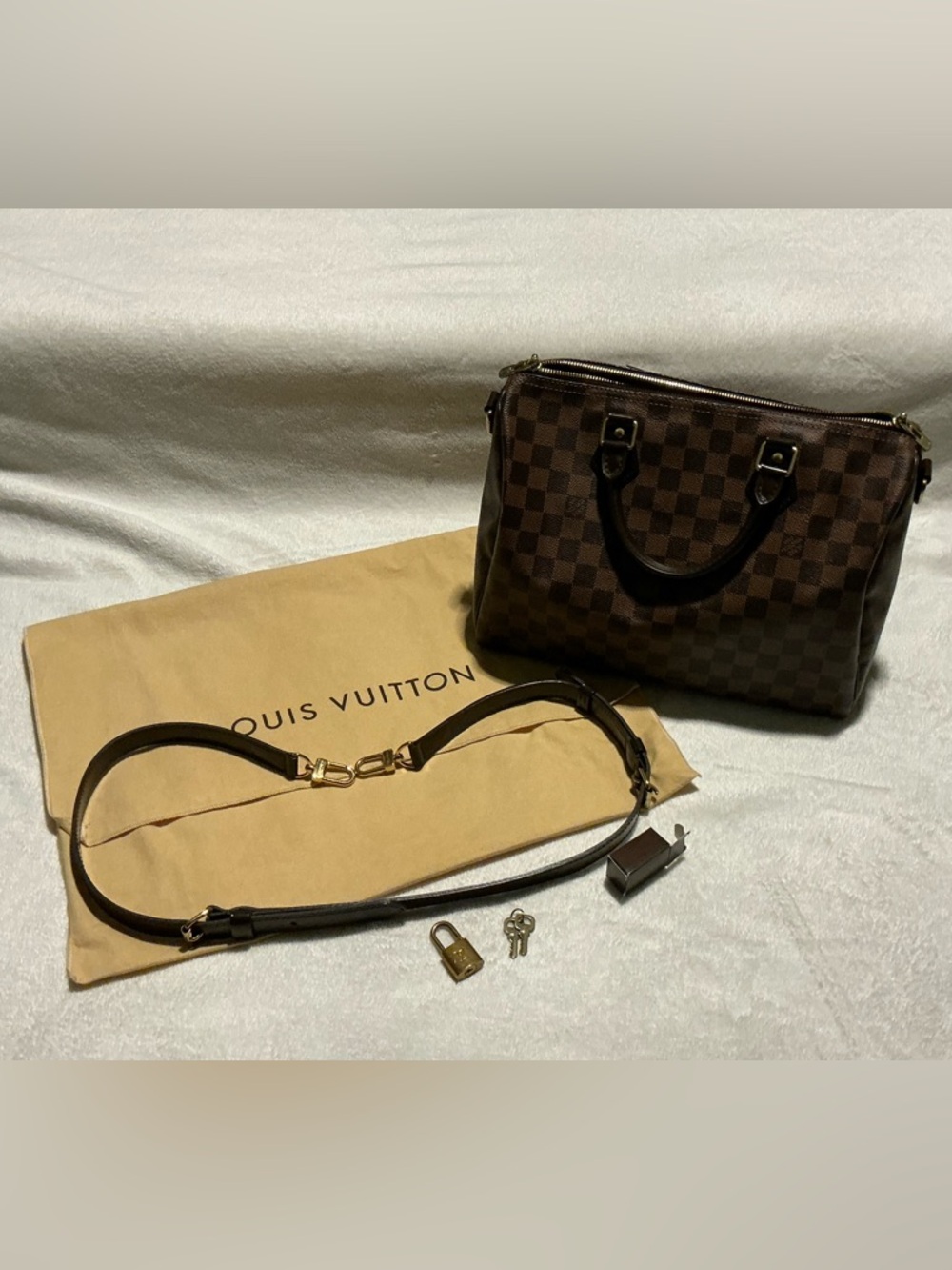 Louis  Vuitton Speedy 30 Bandouliere Bag Damier